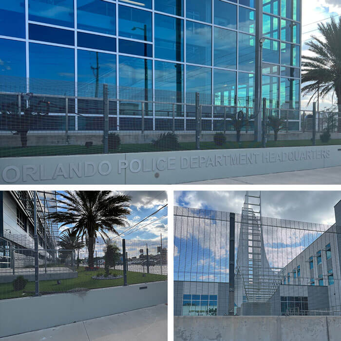 Orlando Police Department custom security fencing